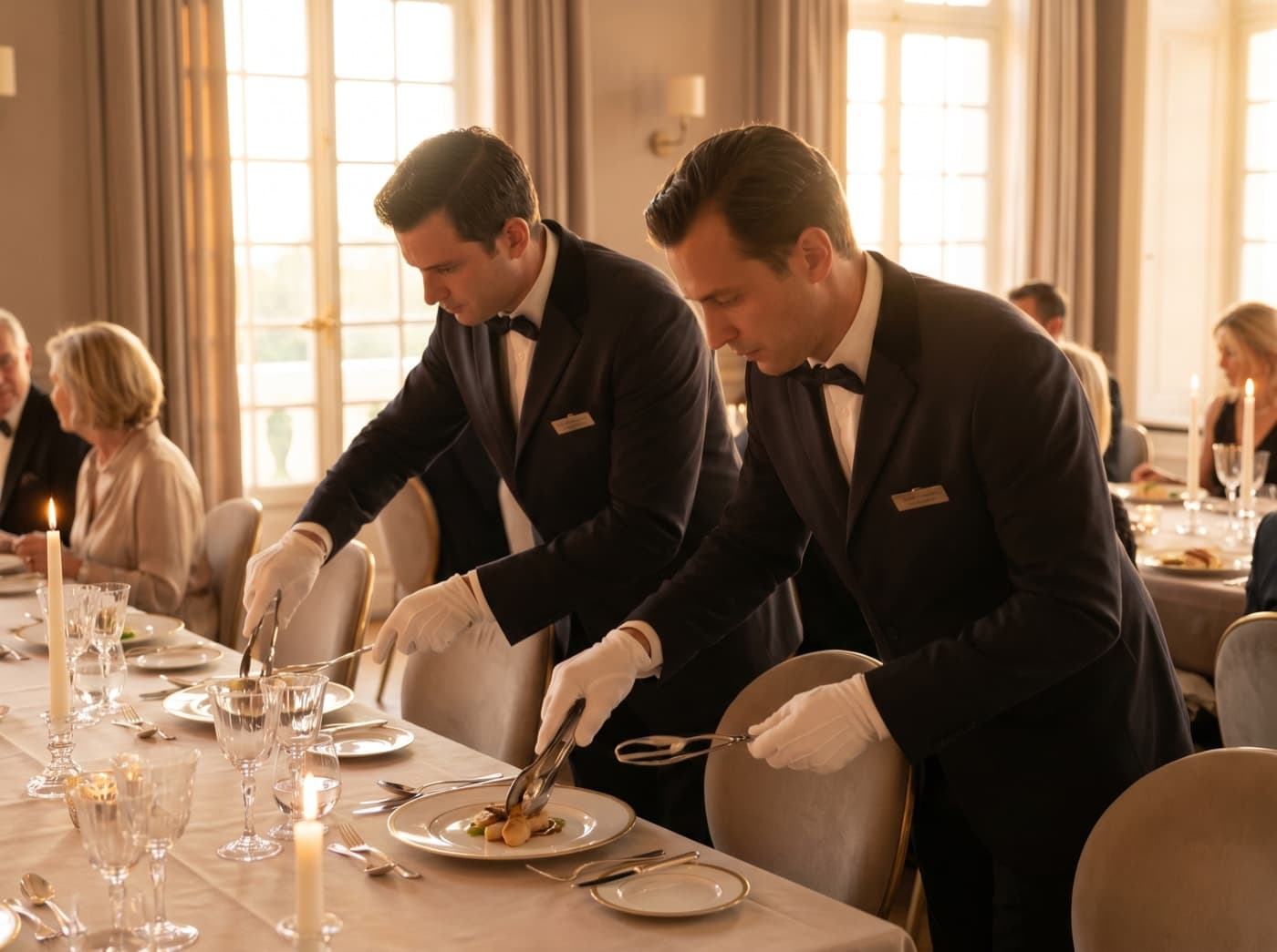Professional waiter brigade