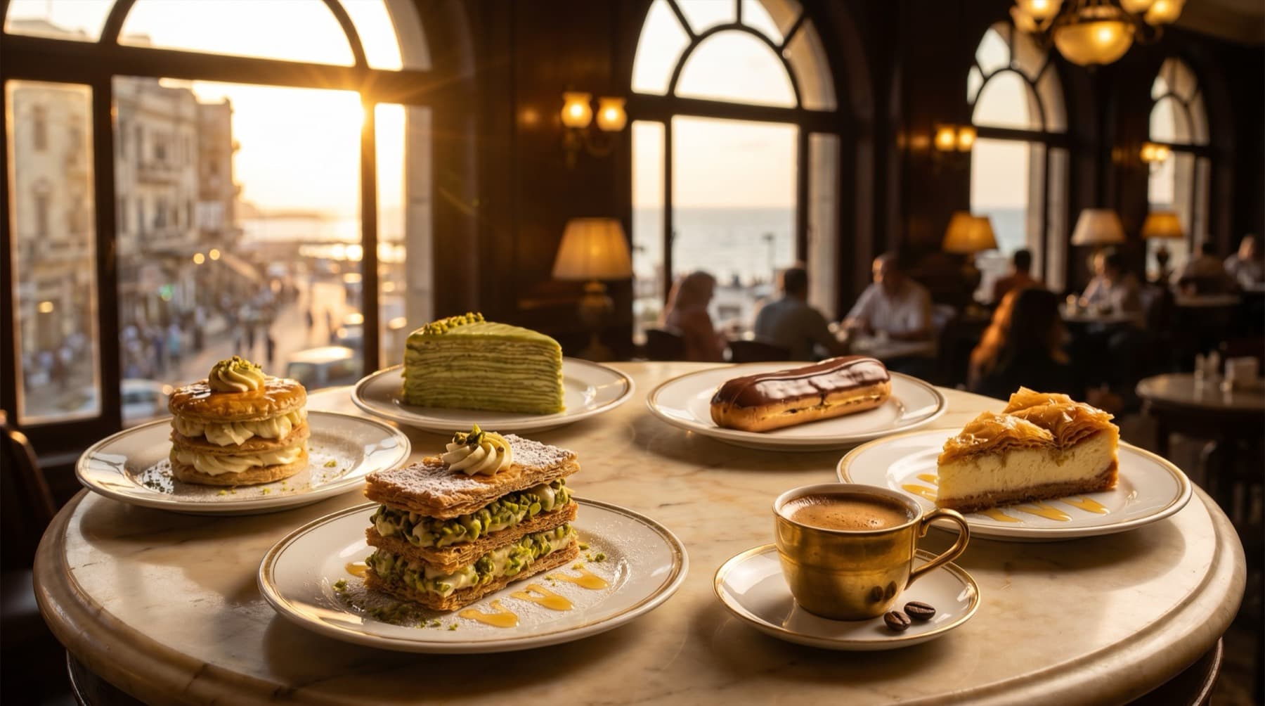 Golden hour at Délices